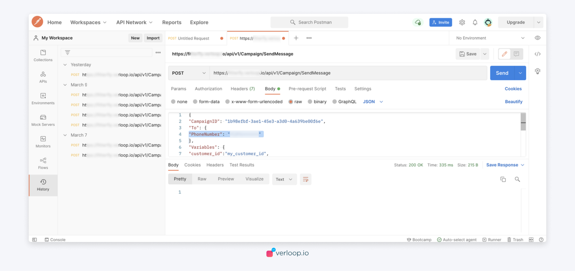 Test Messages through POSTMAN & WEBHOOK.SITE USAGE (API Trigger ...